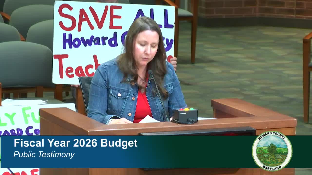 Parents advocate for full funding of HCPSS budget to support critical educational programs