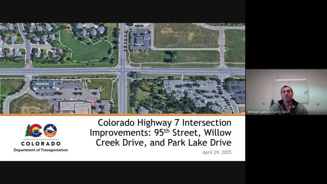 Colorado Department of Transportation initiates Highway 7 Improvement Project in Boulder County