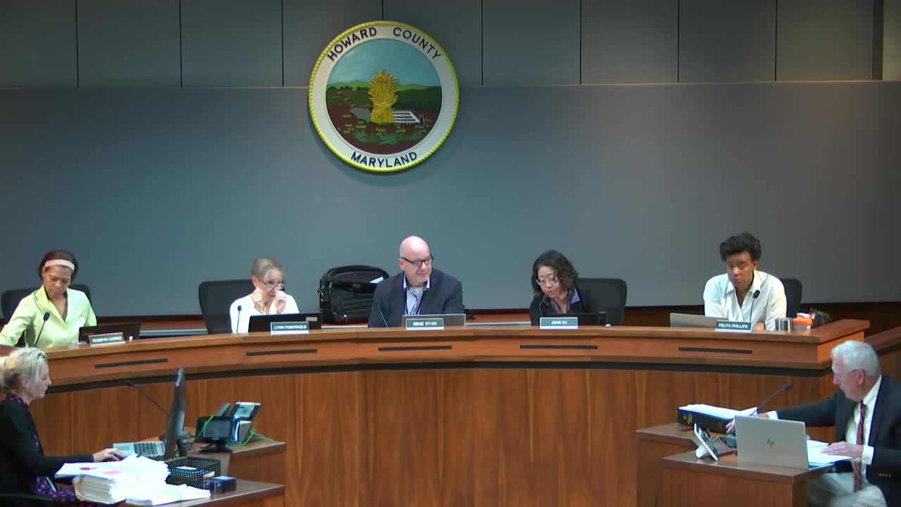 Howard County Board of Appeals approves April 10 minutes and postpones BA24-022C hearing to June 5