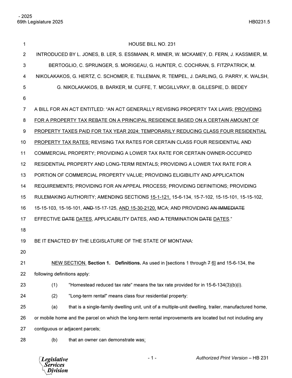 Montana introduces $400 property tax rebate for principal residences for tax year 2024