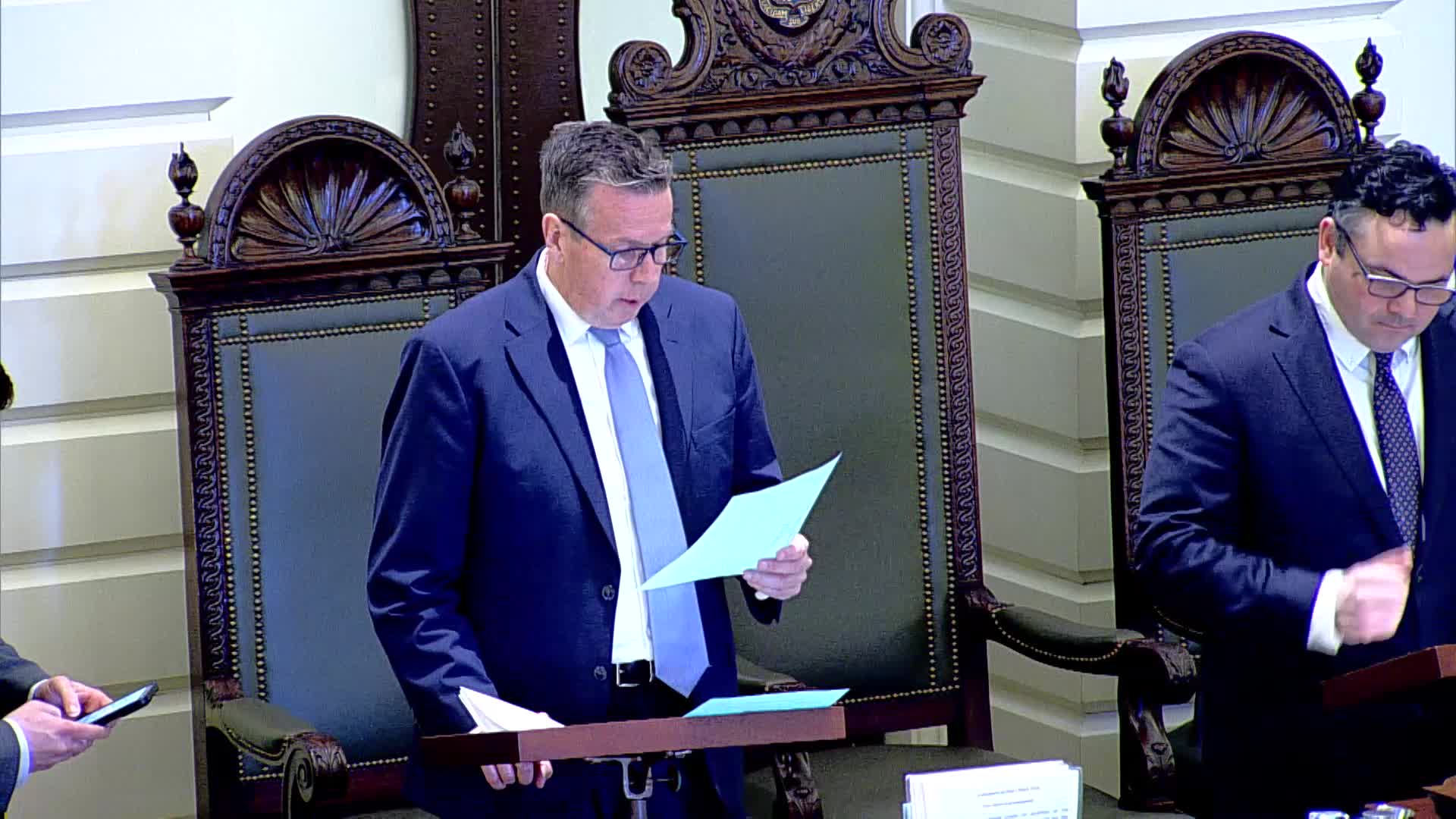 Massachusetts Senate places House appropriations bill for second reading, schedules May 8 session