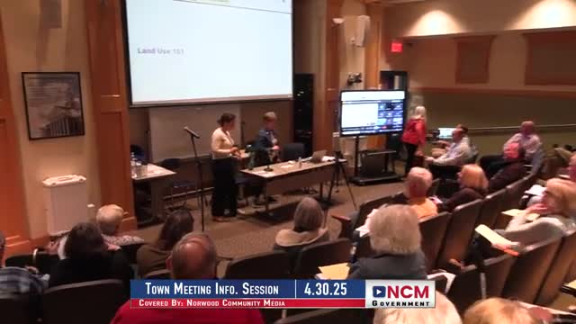 Norwood outlines land-use roles, zoning rules and permit processes ahead of zoning articles