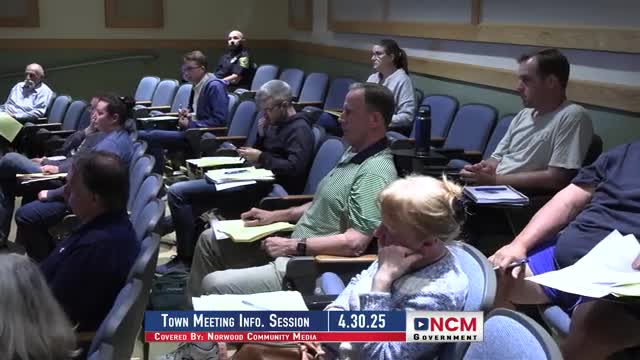 Norwood Officials Discuss Flood Insurance Access and FEMA Map Updates