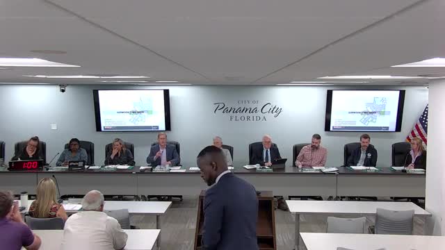 Doctor Anthony Bryant addresses audience in Panama City public forum