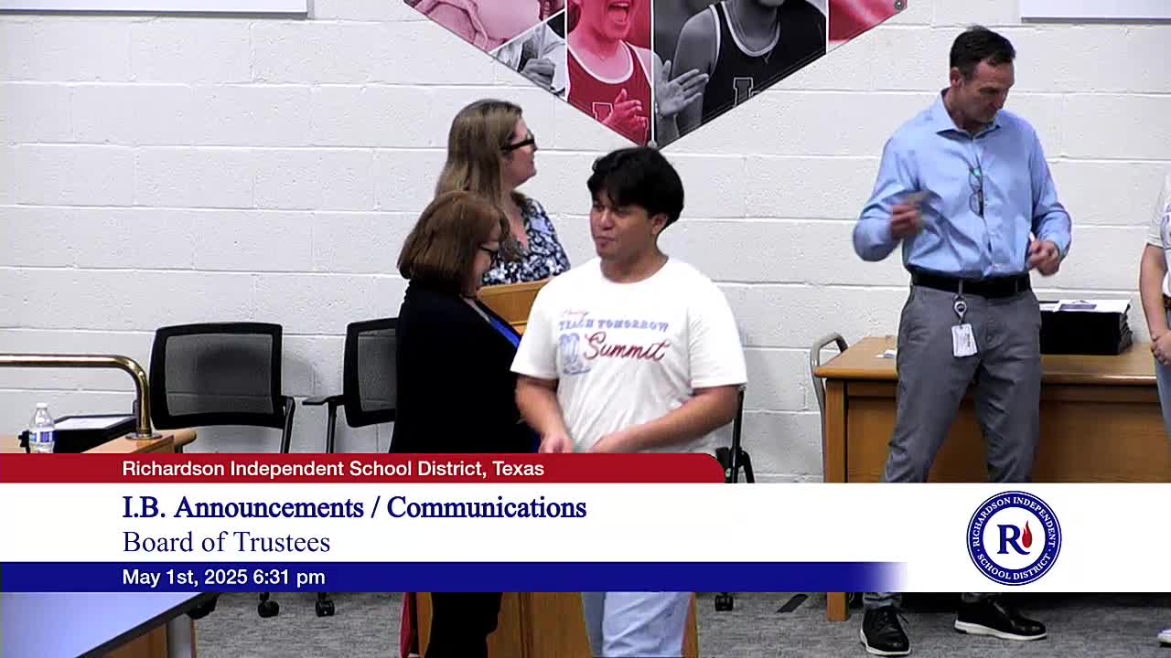 Richardson High School celebrates future educators and robotics club members