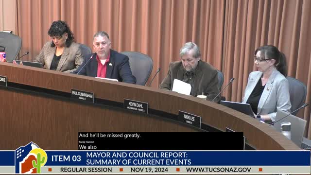 Tucson mourns zoning examiner Johnny Reno while planning community engagement events