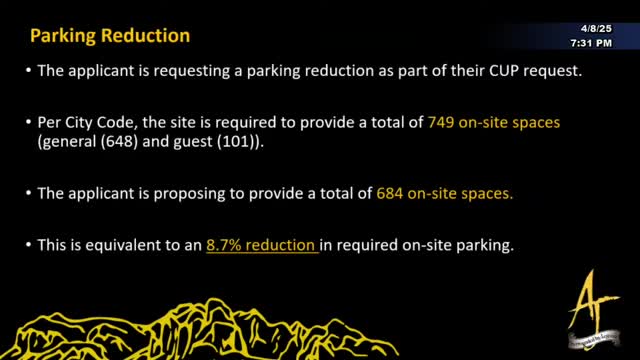 City planning staff recommends 10% parking reduction for multifamily project approval