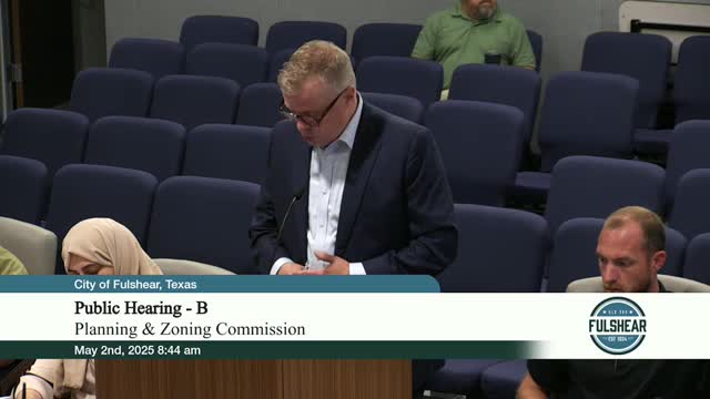 Fulshear developer presents revised senior living and retail proposal to city council