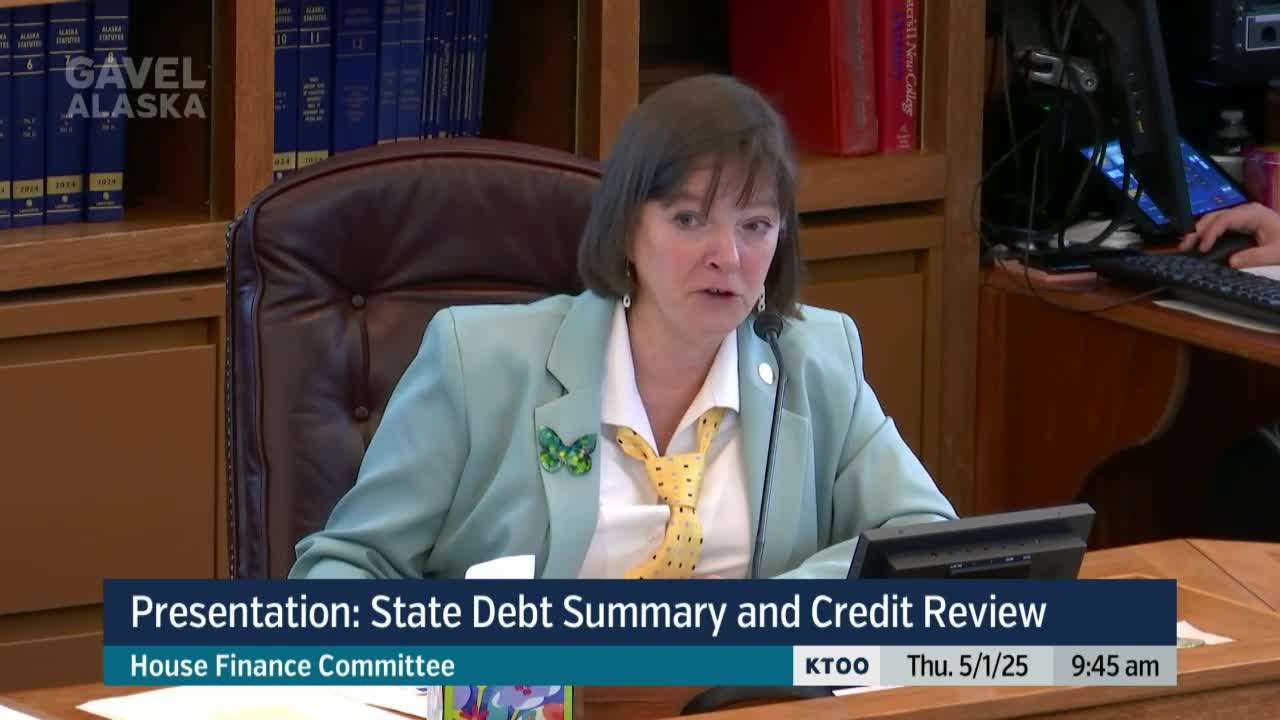 Committee seeks insights on Alaska's unique credit rating and debt metrics