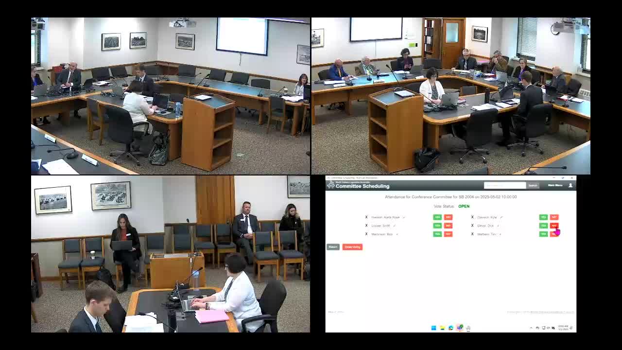 Conference committee adopts amended version of Senate Bill 2004, removes FTE funding and 180-day limit