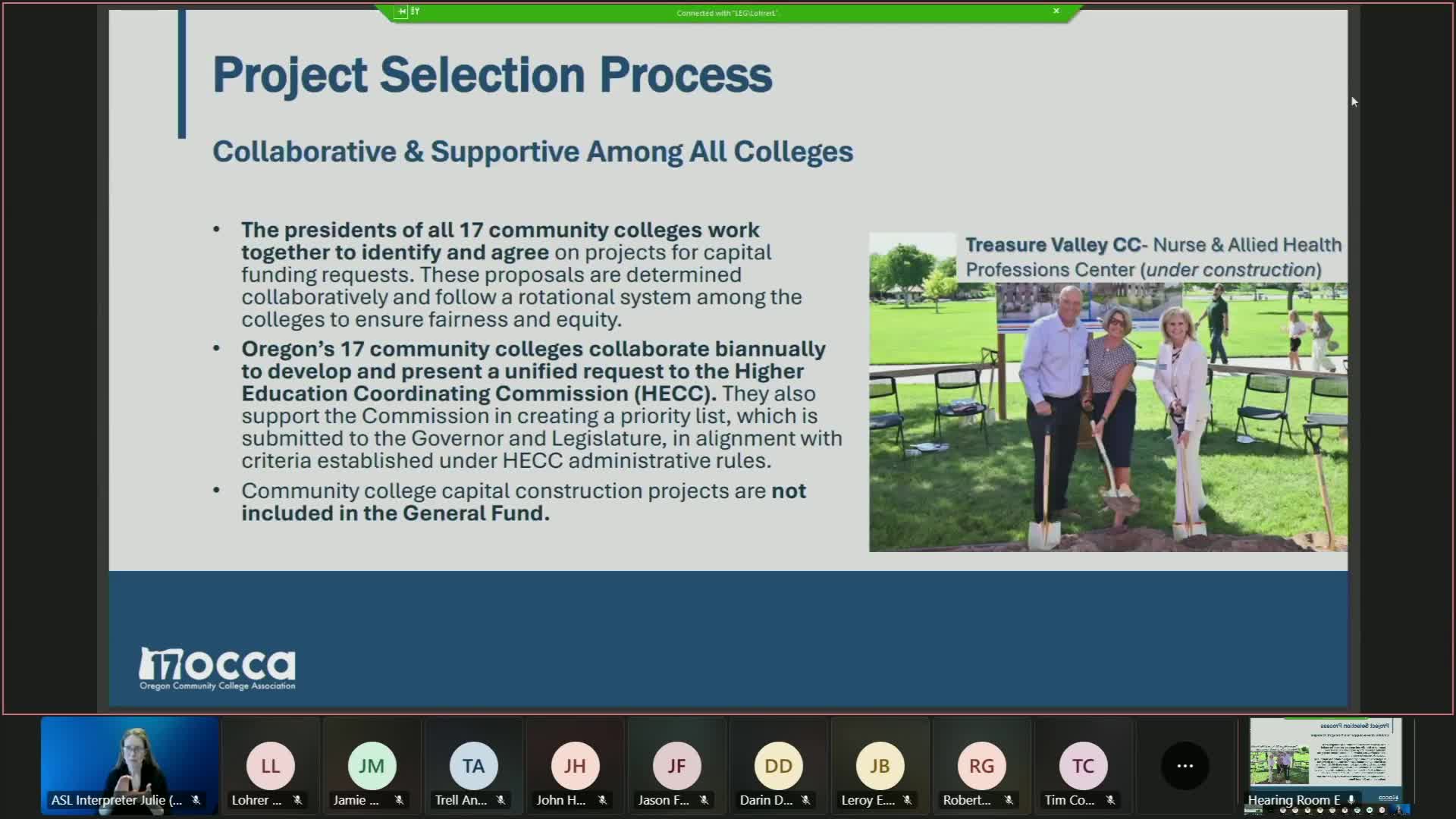 Community colleges ask for matched state funding for three projects and flag $8 million cap as outdated