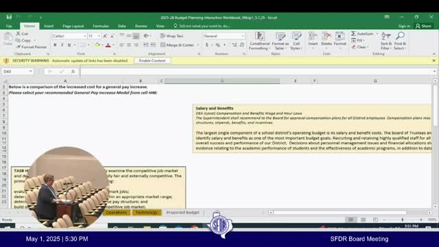 San Felipe-Del Rio CISD projects $106.9M in revenue; board reviews workbook and fund‑balance options