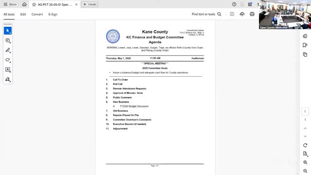 Kane County finance panel outlines $29 million shortfall, endorses attrition plan to pare payroll