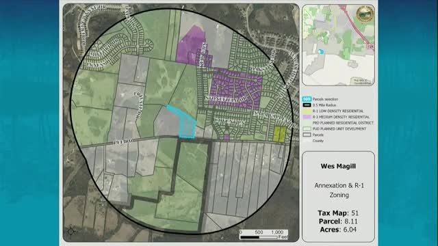 Commission approves 6‑acre Lee Road annexation to allow one house to tie into town sewer