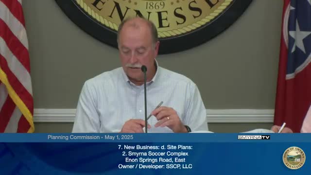 Indoor Smyrna soccer complex plan deferred for more parking and operations detail