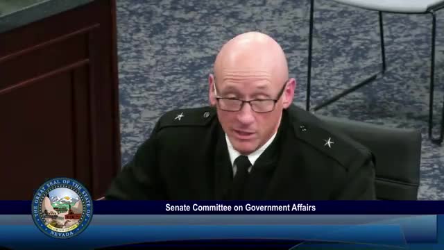 Nevada National Guard leaders discuss roles and compensation at Assembly Bill 41 hearing