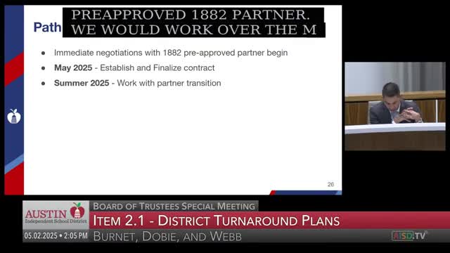 Trustees discuss $1.7M staffing costs for district school restart options