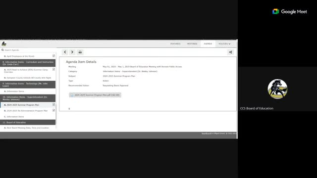 Clinton board briefed on new state guidance allowing EOG/EOC re-administration during school year; district lays out remediation and testing windows