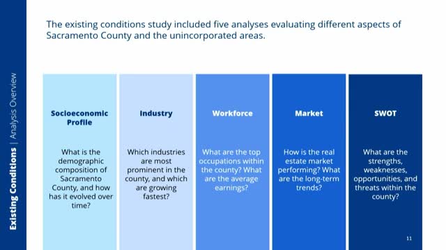 Sacramento County analyzes workforce growth and economic opportunities in unincorporated areas