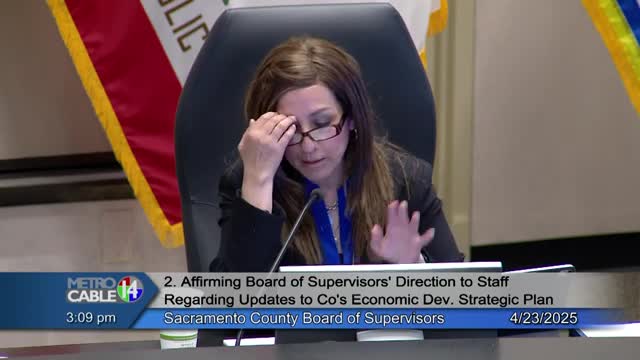 Supervisor Desmond emphasizes economic development for unincorporated Sacramento County