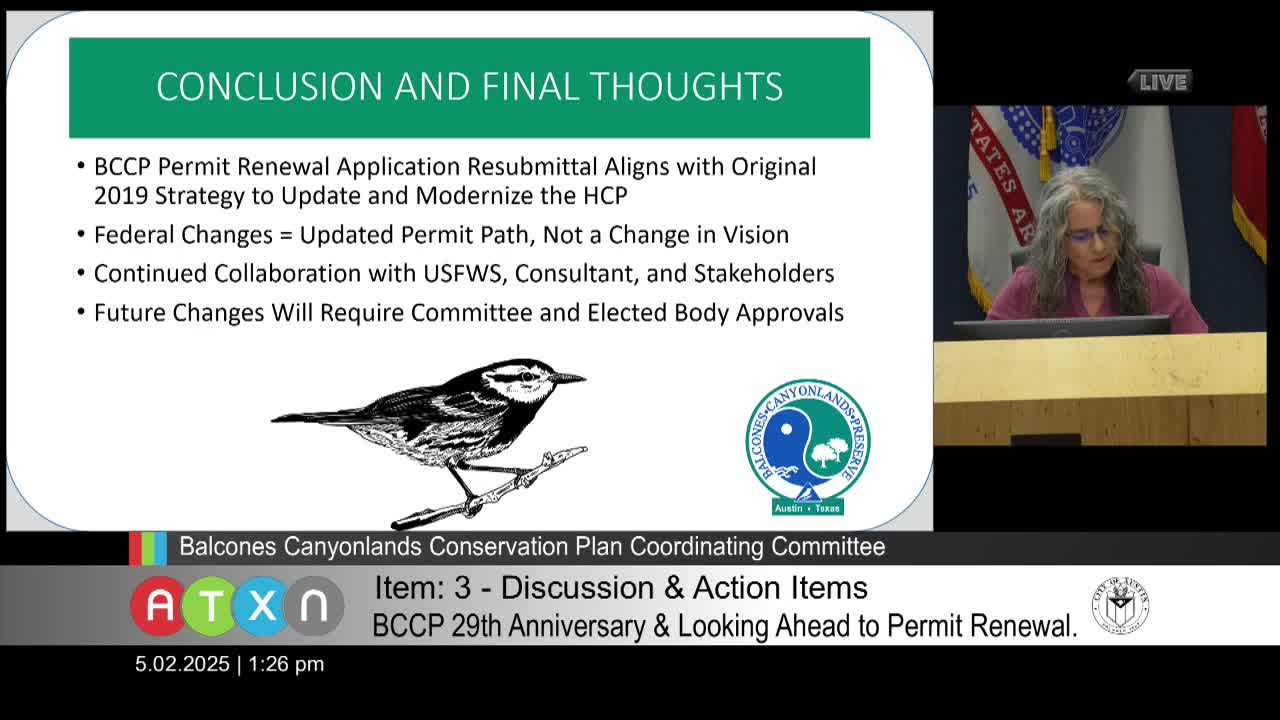 Central Texas leaders outline BCCP permit renewal for growth and conservation