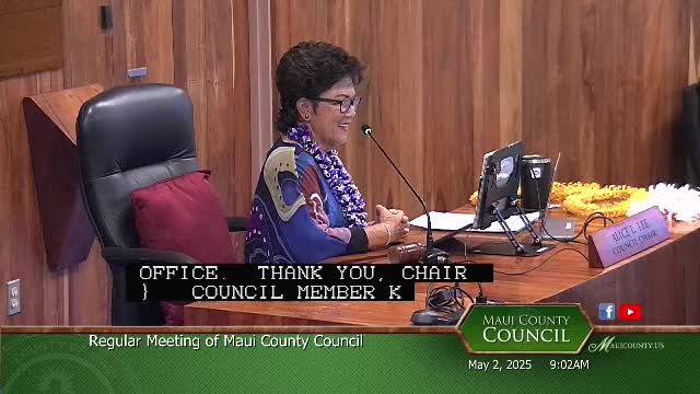 Council Member Tamara Paulton addresses Maui's water resource issues