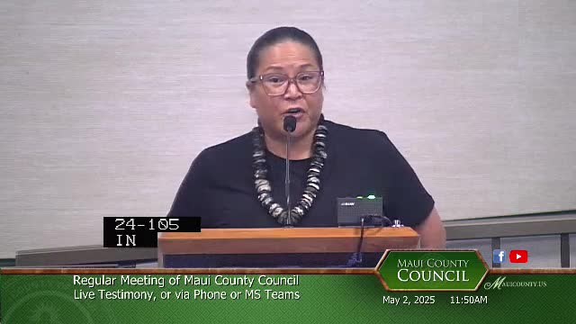 Maui Council approves Pele Kia Kona for Board of Water Supply appointment