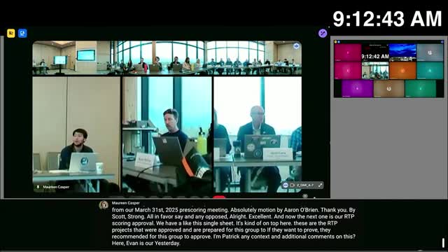 Outdoor recreation grant panel approves RTP awards, advances mini‑grant blocks and dozens of regional projects for further review