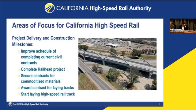 Regional Director Bassim updates on Wasco railhead construction progress