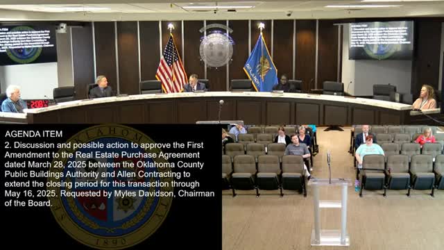 Oklahoma County PBA agrees to two-week extension on Allen contracting real estate closing amid land-swap dispute