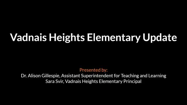 Vadnais Heights Elementary highlights literacy gains, community partnerships and student supports
