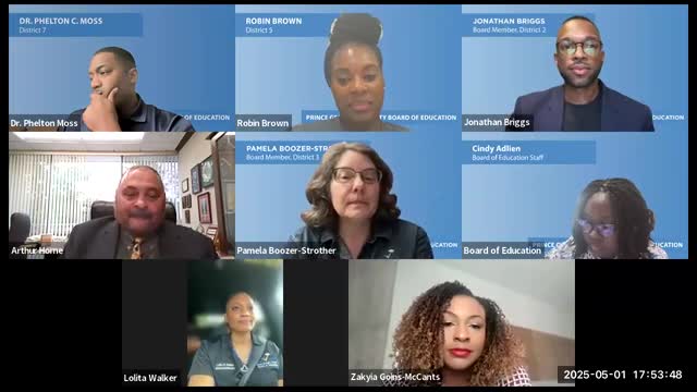 Prince George's County Board of Education votes to close May 1 meeting to review board appeals