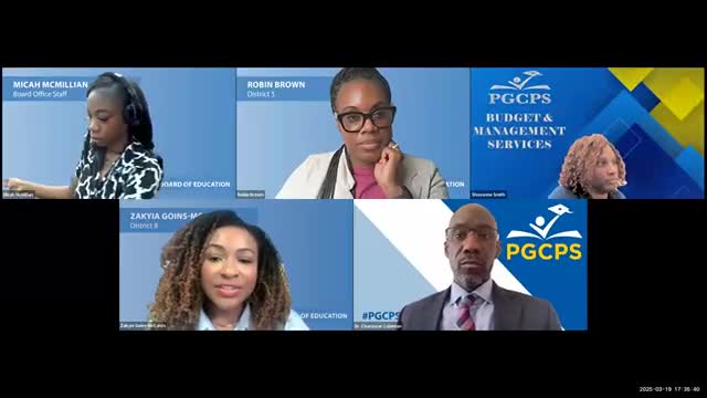 PGCPS details FY26 school-based budgeting, per-pupil allocations and timeline as charter funding questions persist