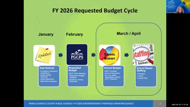 PGCPS outlines new school funding process for fiscal year 2026