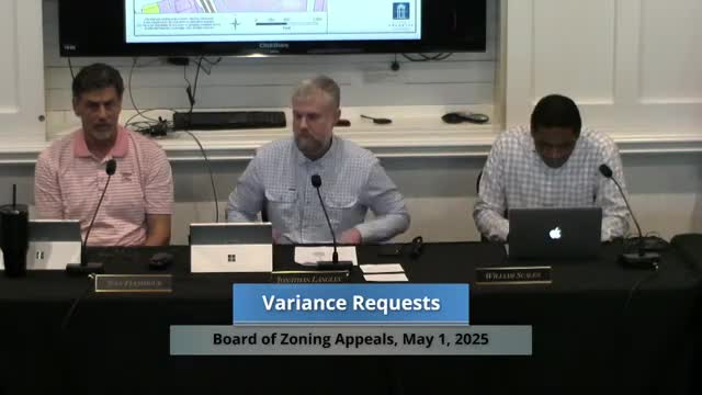 Board approves 7‑foot front‑yard fence variance at 1005 Marylinger Court; owner must replace temporary chain link
