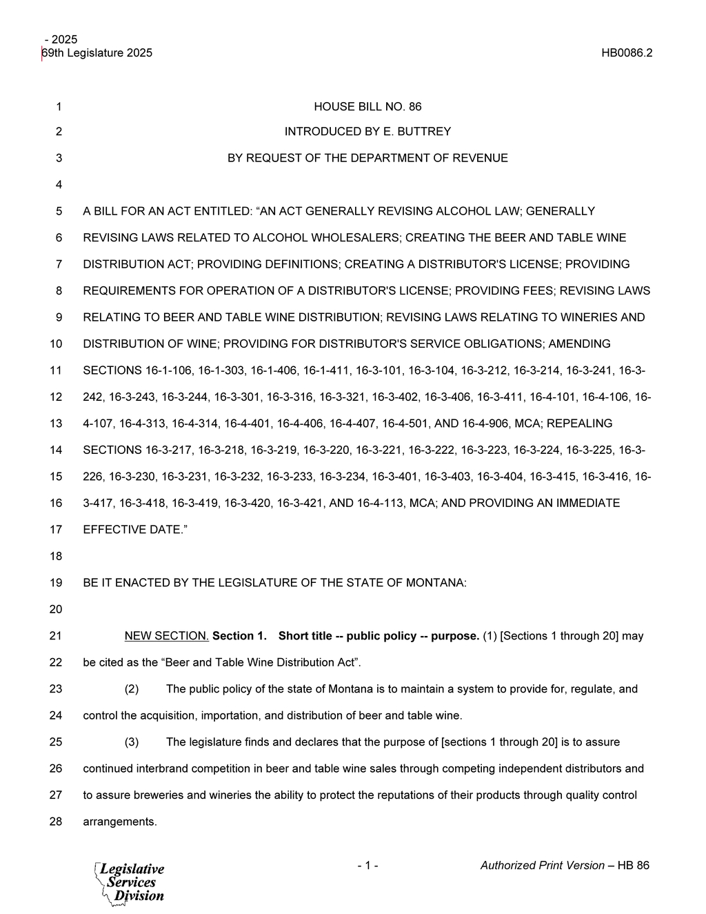 Montana Legislature passes new beer and wine delivery regulations