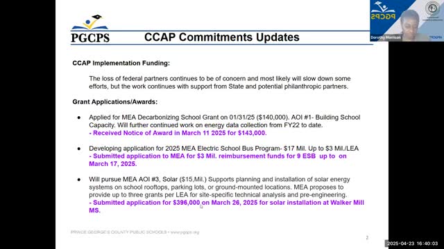 School District addresses federal funding loss and announces sustainability initiatives