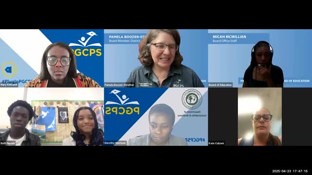 PGCPS students present findings on school food waste and composting efforts