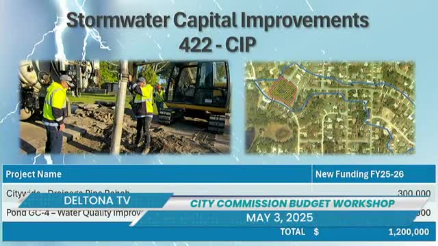 Deltona proposes gradual stormwater fee increases to fund $1.2M in capital projects; impact-fee study also under way