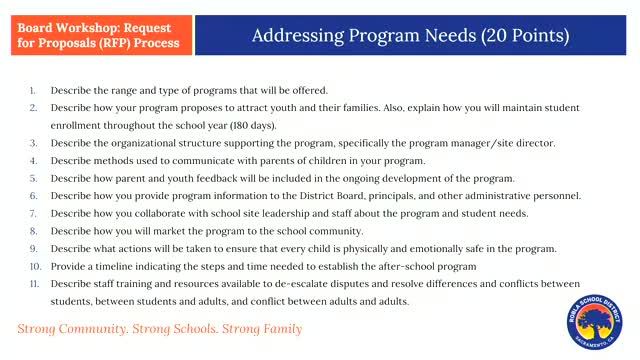 Parents advocate for inclusion of start program in after school proposal