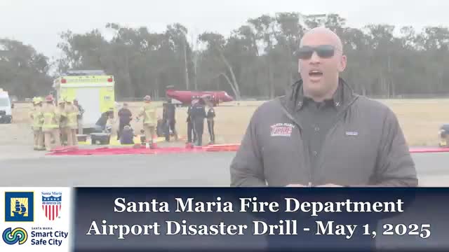 Santa Maria stages tri-annual airport mass-casualty drill with about 40 simulated victims