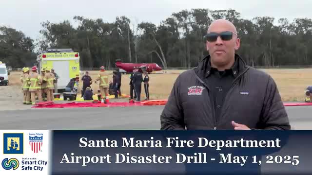 Santa Maria conducts triannual disaster drill to test airport emergency response capabilities