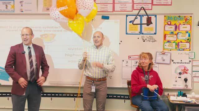 Alpine School District superintendent presents Accent on Excellence awards to teachers and support staff