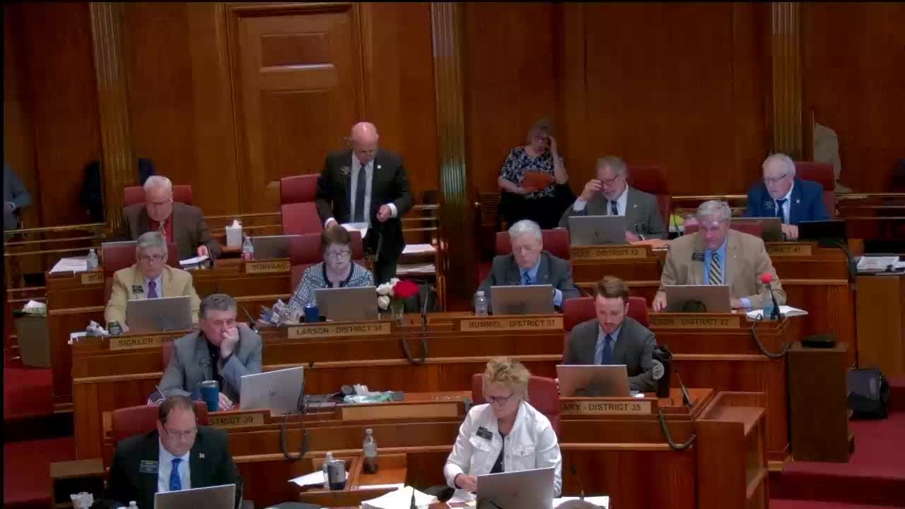 Senate adopts conference report on water budget; lawmakers approve lines of credit, added projects including Red River and Bismarck stormwater