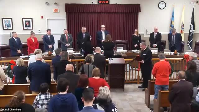 Council members and Mayor O'Brien receive blessings for community leadership and service
