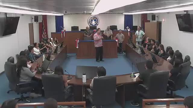 Speaker Villegomez walks students through House structure, precincts and differences with Senate