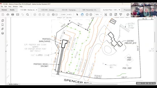 Commission evaluates barn proposal near Spencer Brook with resident concerns