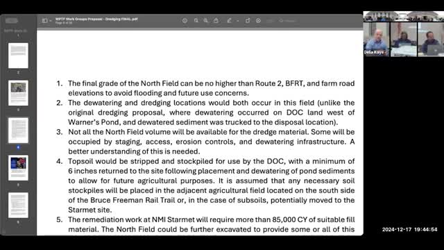 Northfield dredging project faces questions on sediment removal and wetland plans
