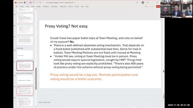 Town Committee proposes biannual meetings to enhance voter engagement