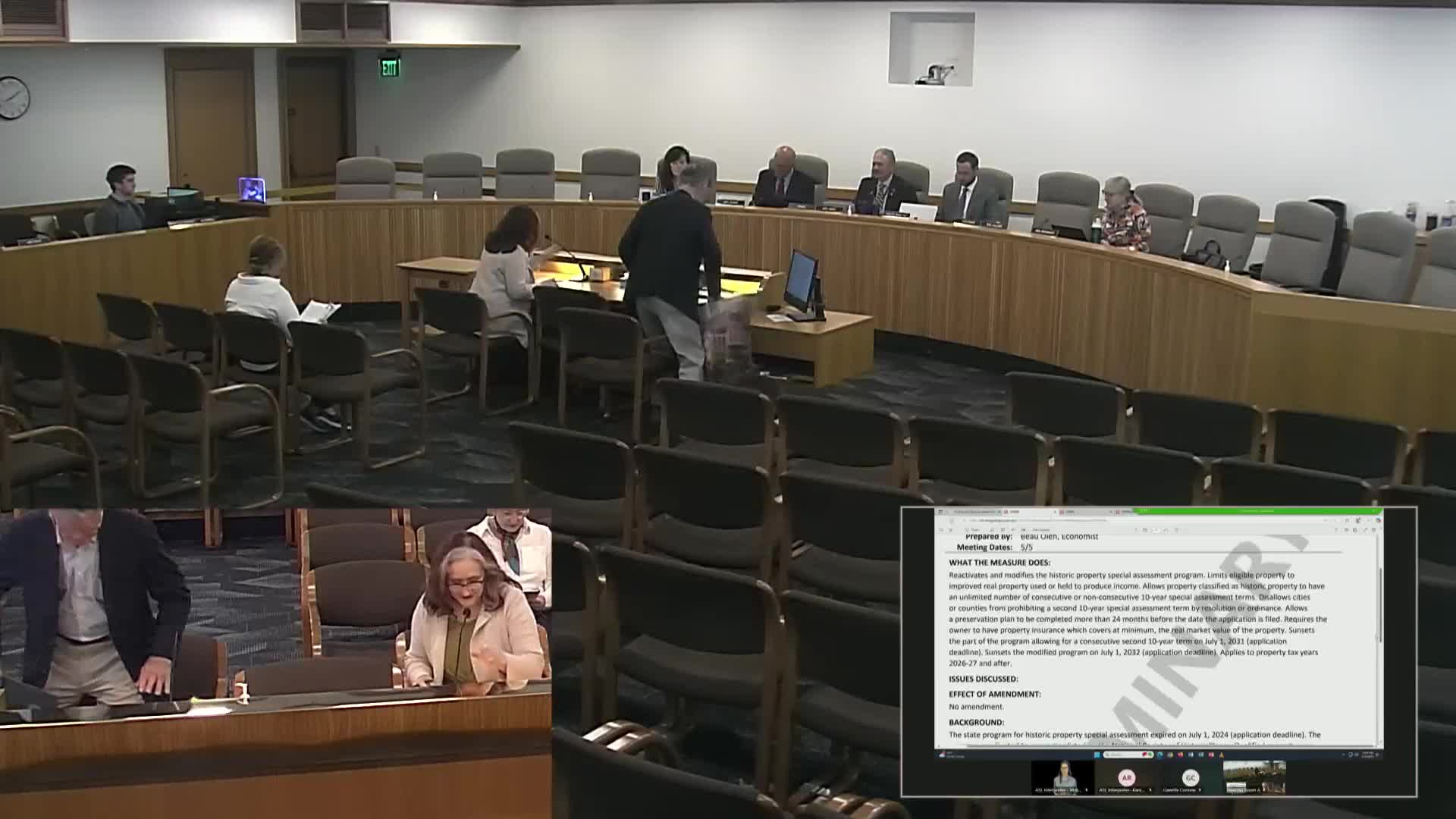 Senate committee hears competing views as bill would revive historic property tax special assessment